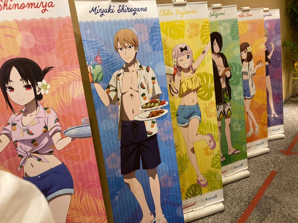 TVアニメ「かぐや様は告らせたい-ウルトラロマンティック-」 × AMOCAFE池袋店 店舗装飾